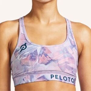 Peloton Wear It To Heart Floral Sports Bra Women’s Size Medium